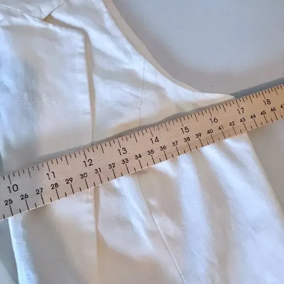 ZARA Tie Front Crop Top White Sleeveless Glam Coquette Luxury Capsule Size MED - Picture 8 of 9